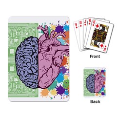 Brain Heart Balance Playing Cards Single Design (rectangle) by Sapixe