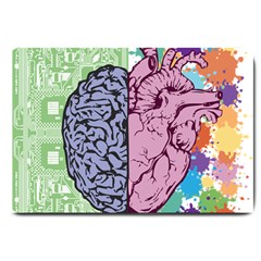 Brain Heart Balance Large Doormat  by Sapixe