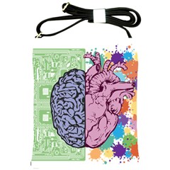 Brain Heart Balance Shoulder Sling Bag by Sapixe