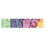 Brain Heart Balance Small Flano Scarf Front