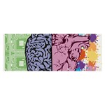 Brain Heart Balance Banner and Sign 8  x 3  Front