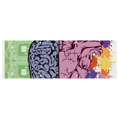 Brain Heart Balance Banner And Sign 9  X 3  by Sapixe