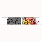 Brain Mind Psychology Idea Hearts Small Bar Mats 24 x4  Bar Mat