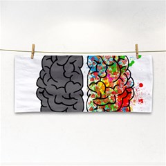 Brain Mind Psychology Idea Hearts Hand Towel by Sapixe