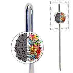 Brain Mind Psychology Idea Hearts Book Mark by Sapixe