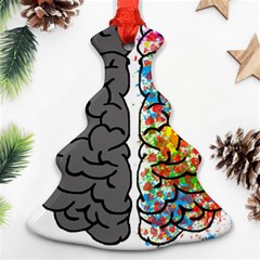 Brain Mind Psychology Idea Hearts Ornament (christmas Tree)  by Sapixe