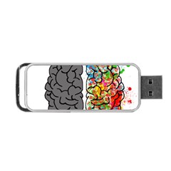 Brain Mind Psychology Idea Hearts Portable Usb Flash (one Side) by Sapixe