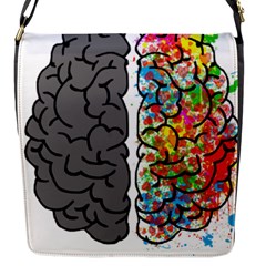 Brain Mind Psychology Idea Hearts Flap Closure Messenger Bag (s) by Sapixe