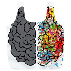 Brain Mind Psychology Idea Hearts Full Print Recycle Bag (xl) by Sapixe