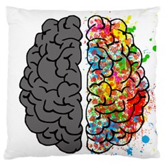 Brain Mind Psychology Idea Hearts Standard Flano Cushion Case (one Side) by Sapixe