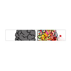 Brain Mind Psychology Idea Hearts Flano Scarf (mini) by Sapixe