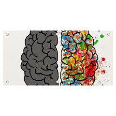 Brain Mind Psychology Idea Hearts Banner And Sign 6  X 3 