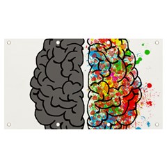 Brain Mind Psychology Idea Hearts Banner And Sign 7  X 4  by Sapixe