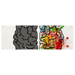 Brain Mind Psychology Idea Hearts Banner And Sign 9  X 3 