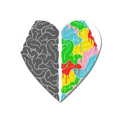 Clip Art Brain Halves Heart Magnet