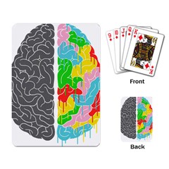 Clip Art Brain Halves Playing Cards Single Design (rectangle)