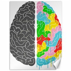 Clip Art Brain Halves Canvas 36  X 48  by Sapixe