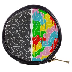 Clip Art Brain Halves Mini Makeup Bag by Sapixe