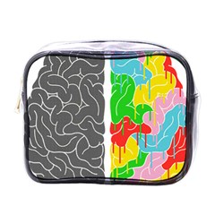 Clip Art Brain Halves Mini Toiletries Bag (one Side) by Sapixe