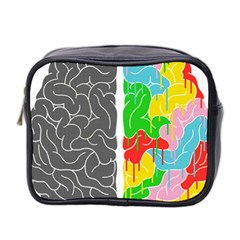 Clip Art Brain Halves Mini Toiletries Bag (two Sides) by Sapixe