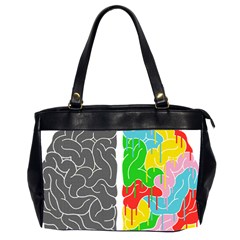 Clip Art Brain Halves Oversize Office Handbag (2 Sides) by Sapixe