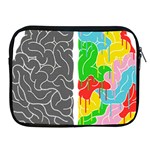 Clip Art Brain Halves Apple iPad 2/3/4 Zipper Cases Front