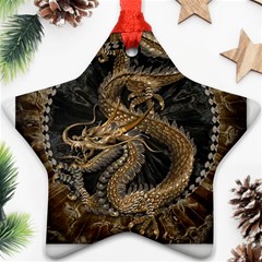 Dragon Pentagram Ornament (star) by Sapixe