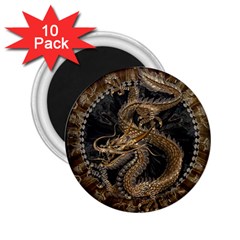 Dragon Pentagram 2 25  Magnets (10 Pack)  by Sapixe