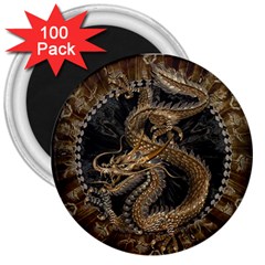 Dragon Pentagram 3  Magnets (100 Pack) by Sapixe