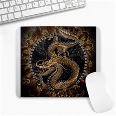 Dragon Pentagram Large Mousepads by Sapixe