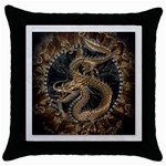 Dragon Pentagram Throw Pillow Case (Black) Front