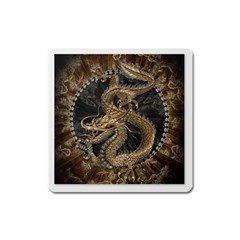 Dragon Pentagram Square Magnet by Sapixe