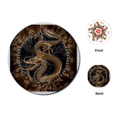 Dragon Pentagram Playing Cards Single Design (round) by Sapixe