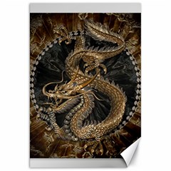 Dragon Pentagram Canvas 20  X 30  by Sapixe