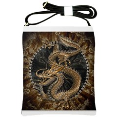 Dragon Pentagram Shoulder Sling Bag by Sapixe