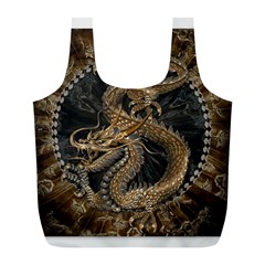 Dragon Pentagram Full Print Recycle Bag (l) by Sapixe