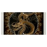 Dragon Pentagram Banner and Sign 4  x 2  Front