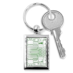 Circuit Board Key Chain (rectangle) by Sapixe