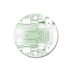 Circuit Board Magnet 3  (Round) Front