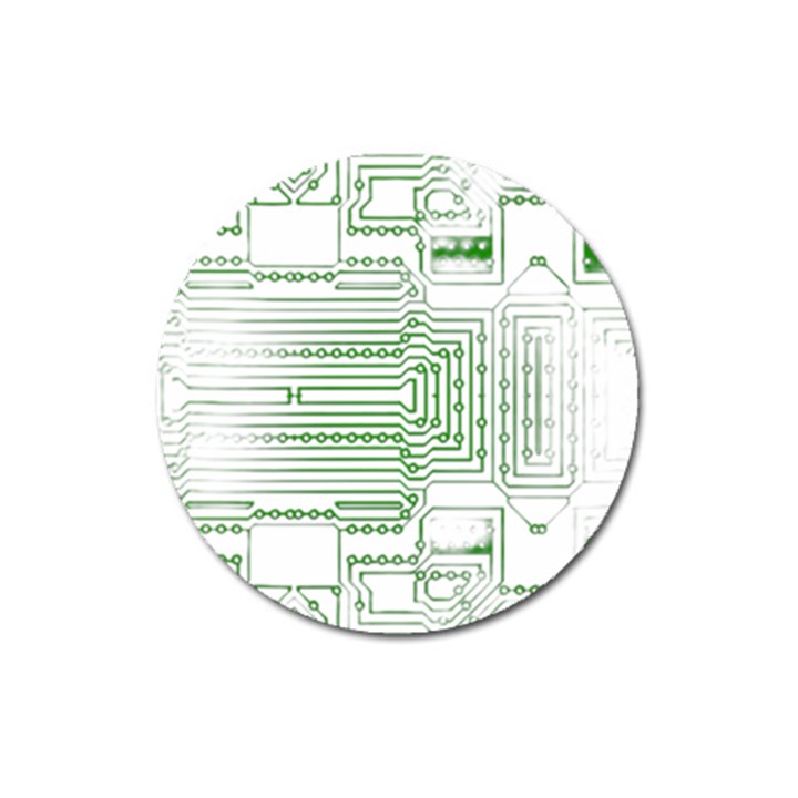 Circuit Board Magnet 3  (Round)