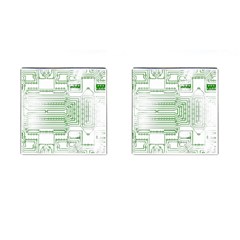 Circuit Board Cufflinks (square) by Sapixe