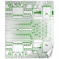 Circuit Board Canvas 8  X 10  by Sapixe