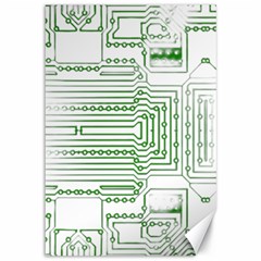 Circuit Board Canvas 12  X 18  by Sapixe