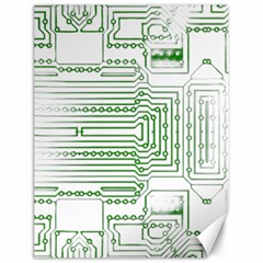 Circuit Board Canvas 18  X 24  by Sapixe