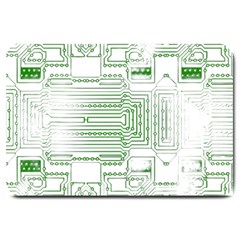 Circuit Board Large Doormat  by Sapixe