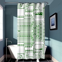 Circuit Board Shower Curtain 36  X 72  (stall)  by Sapixe