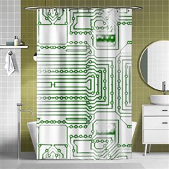 Circuit Board Shower Curtain 48  X 72  (small)  by Sapixe