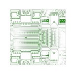 Circuit Board Square Satin Scarf (30  x 30 ) Front