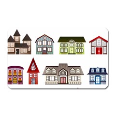 Houses Magnet (rectangular) by Sapixe