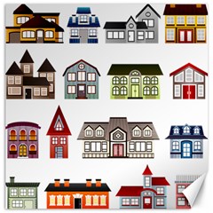 Houses Canvas 20  X 20  by Sapixe